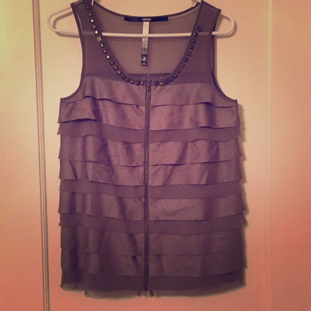 Grey/Silver Kensie Top